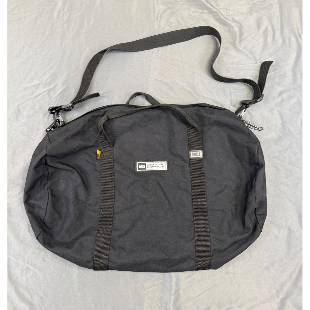 REI Recreational Equipment Inc Built Black Cordura Duffel Bag Travel 232REI-008